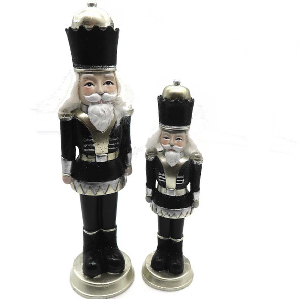 Giftcraft Black Nutcracker Figurine Set of 2