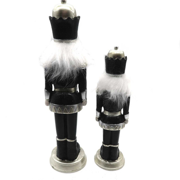 Giftcraft Black Nutcracker Figurine Set of 2