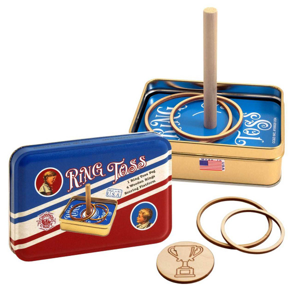 Channel Craft Ring Toss in a Classic Toy Tin