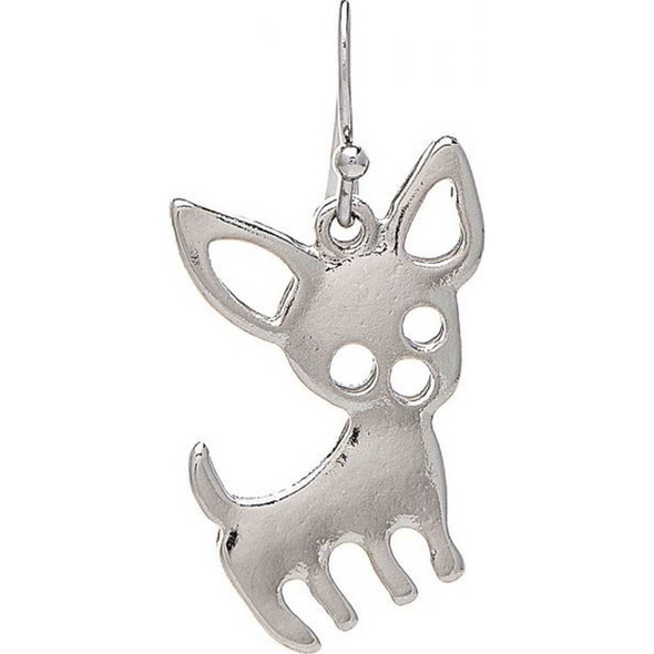 Rain Jewelry Collection Silver Chihuahua Earring