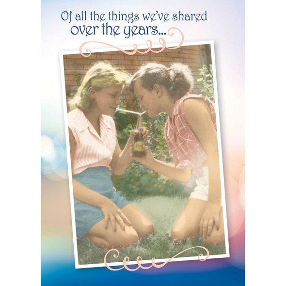 Shade Tree Greetings Of All The Things We Shared Over The Years Card