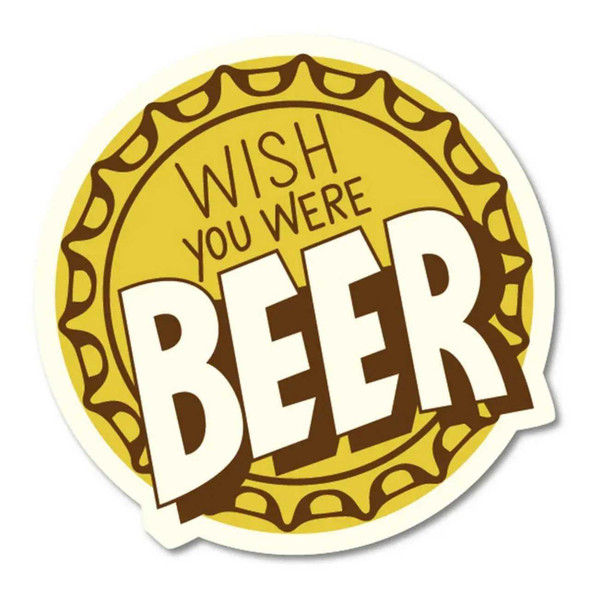 Funatic Wish You Were Beer Sticker