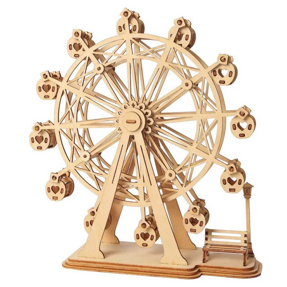 Hands Craft Ferris Wheel DIY 3D Wooden Puzzle
