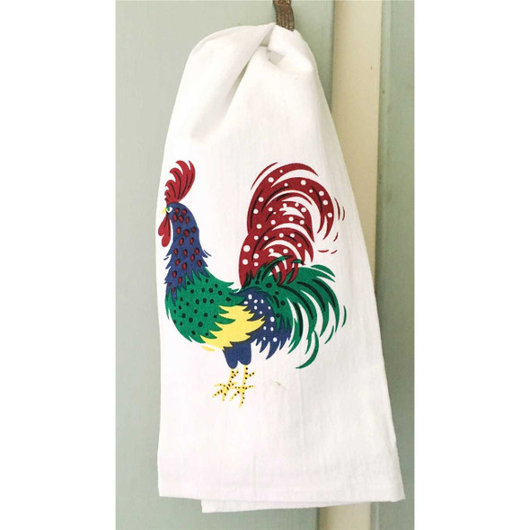 Red and White Kitchen Company Mr Bird Retro Flour Sack Towel