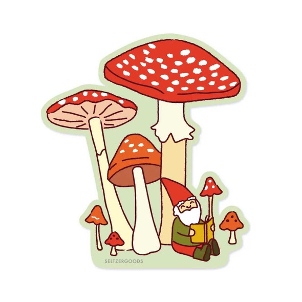Seltzer Goods Gnome Mushroom Sticker