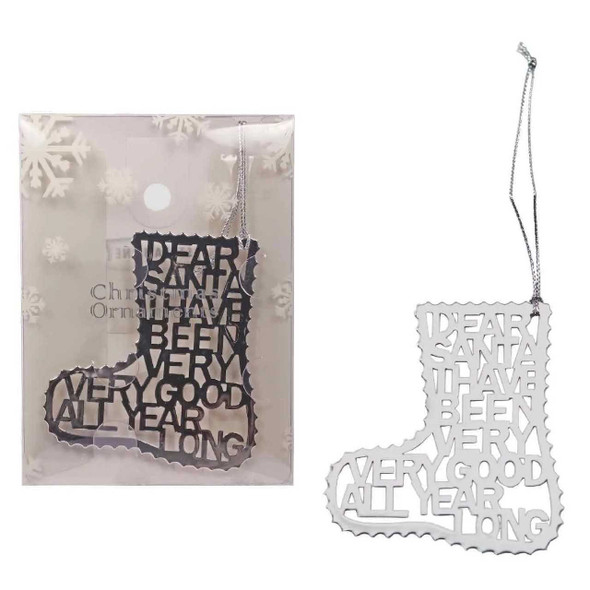 Streamline Dear Santa Stocking Ornament