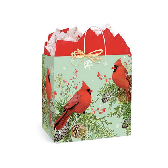 Nashville Wraps Majestic Cardinal Paper Shopping Bag - Filly 13x7x13
