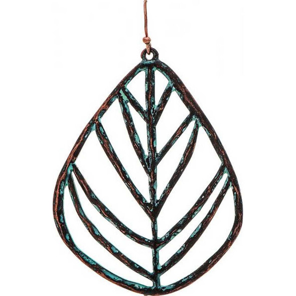 Rain Jewelry Collection Patina Open Spiny Leaf Earring Rain Jewelry Collection Patina Open Spiny Leaf Earring