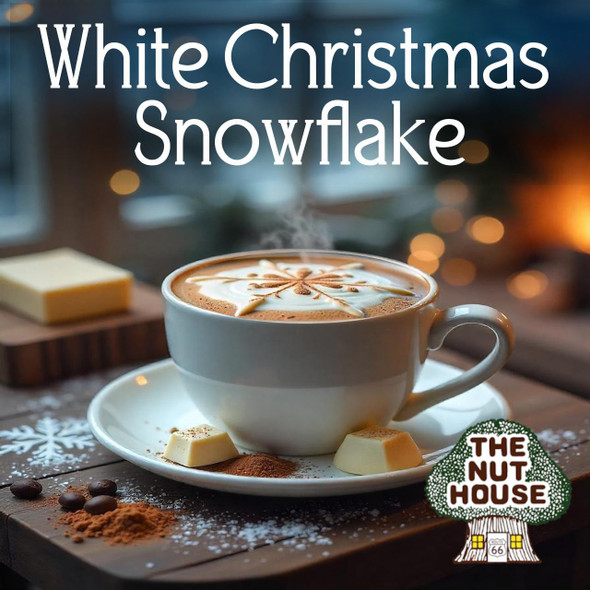 White Christmas Snowflake Coffee
