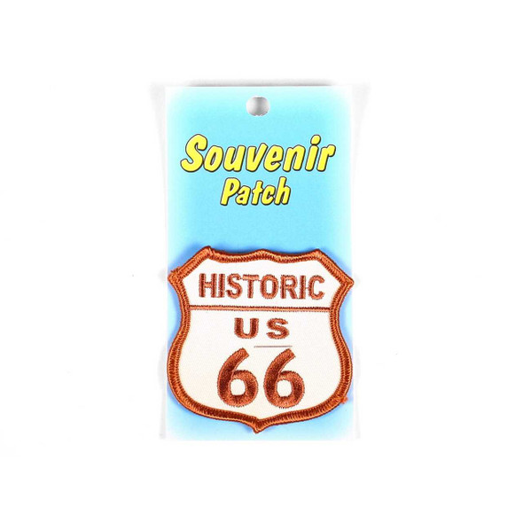 Real Time Products Historic Brown Route 66 Souvenir Patch
