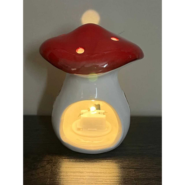 NiHome Mushroom Shaped Ceramic Mug With Lid - 12oz, Colorful, Dishwasher Safe, Cute Desk Decor For Coffee & Tea - View #7