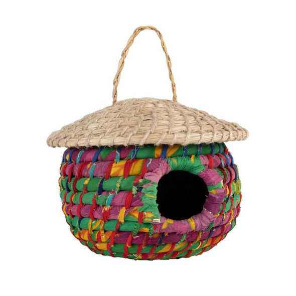 Ten Thousand Villages Acorn Sari Birdhouse