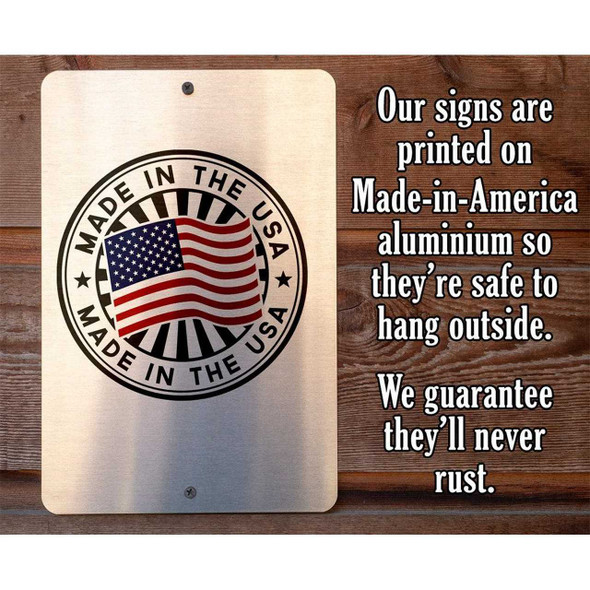 Lone Star Art Warning Property Squirrels Metal Sign