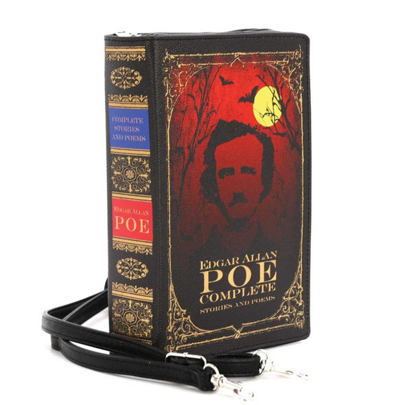 Comeco Edgar Allan Poe Book Clutch Bag