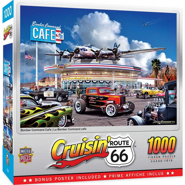 MasterPieces Cruisin Route 66 Pitstop 1000 Piece Jigsaw Puzzle