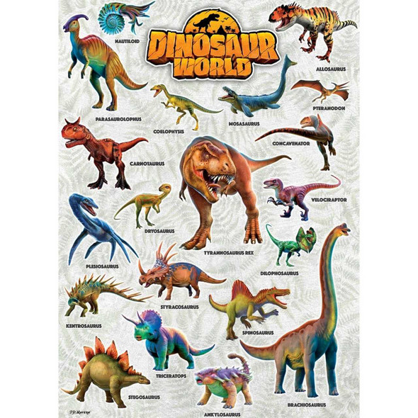 MasterPieces Dinosaur World 1000 Piece Jigsaw Puzzle