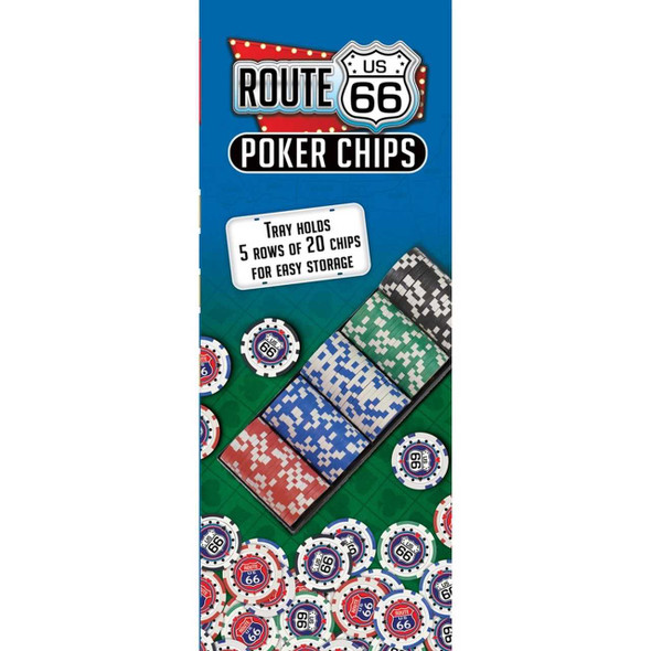 MasterPieces Route 66 100 Piece Poker Chips