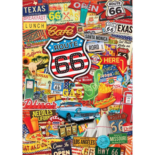 MasterPieces World's Smallest Route 66 1000 Piece Tin Box Jigsaw Puzzle