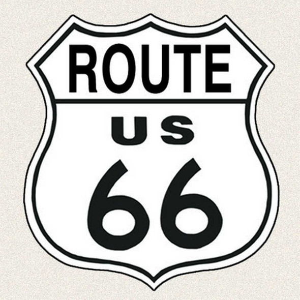 Desperate Enterprises Route 66 Shield Tin Sign