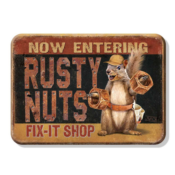 Desperate Enterprises Rusty Nuts Garage Magnet