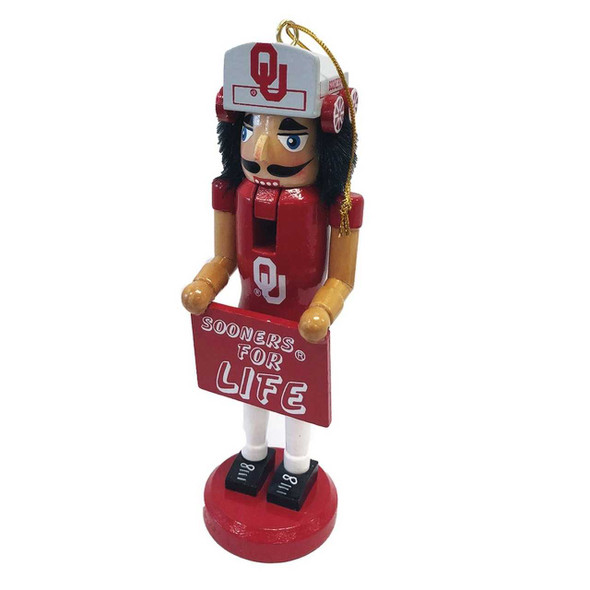 santa's workshop Sooners For Life OU Nutcracker Ornament