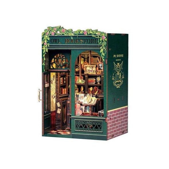 DIY Book Nook Kit Owl Bookstore
