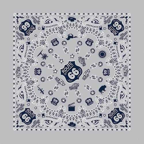 Route 66 Grey Bandana