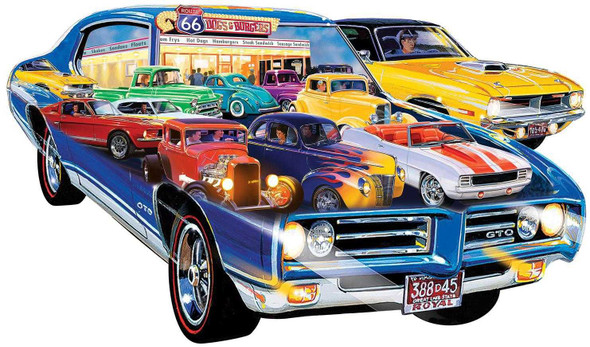 Contours - Road Trippin 1000 Piece Shaped Puzzle