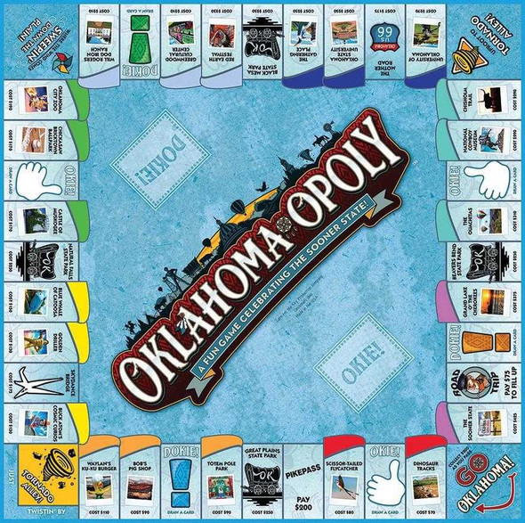  Oklahoma-Opoly Board Game