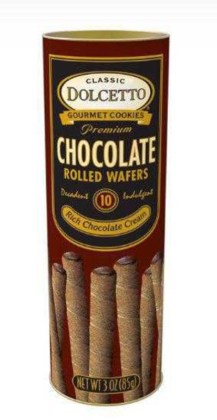  Dolcetto Chocolate Wafer Rolls 3 oz