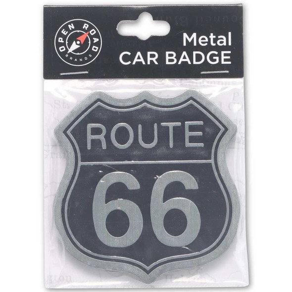 Route 66 Metal Car Badge