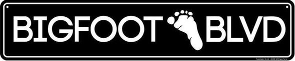  Bigfoot Boulevard Street Sign