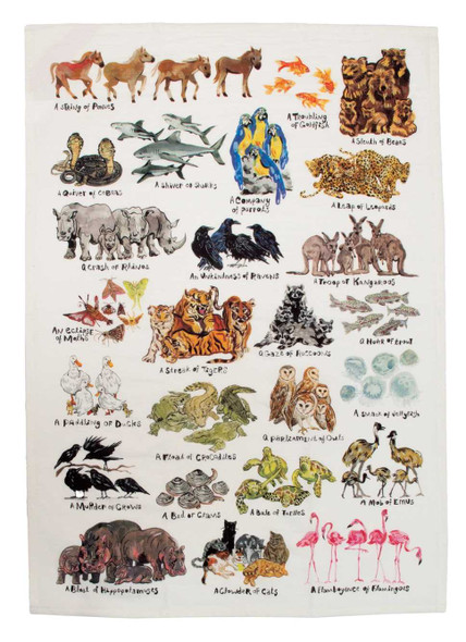  Animal Groupings Towel