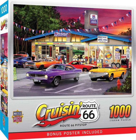 Cruisin Route 66 - Pitstop 1000 Piece Puzzle