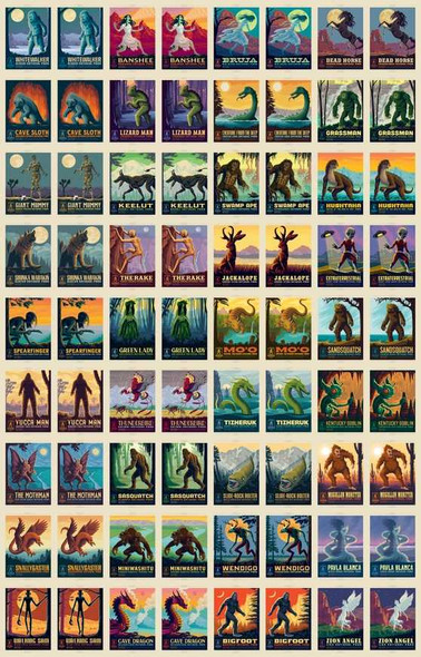  Legends of the National Parks Cryptid Memory Game