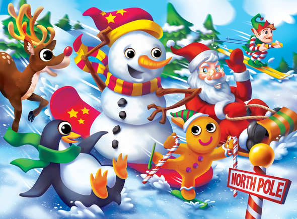 Googly Eyes - Christmas Friends 48pc Puzzle