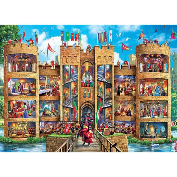  Inside Out - Medieval Castle 1000 Piece Jigsaw Puzzle
