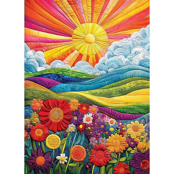  Quilted - The Blooming Horizon 1000 Piece Jigsaw Puzzle