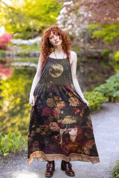  The Messenger Long Maxi Slip Dress (Large - X Large)