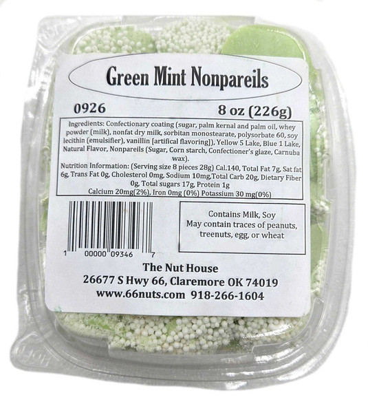 Green Mint Nonpareils 8 oz