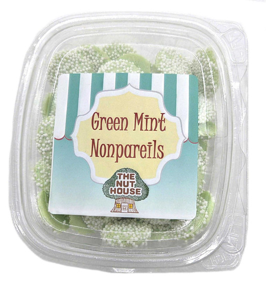 Green Mint Nonpareils 8 oz