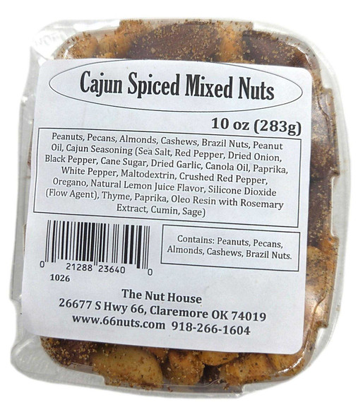 Cajun Mixed Nuts 10 oz
