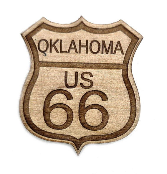 J&J Oklahoma 66 Laser Cut Magnet