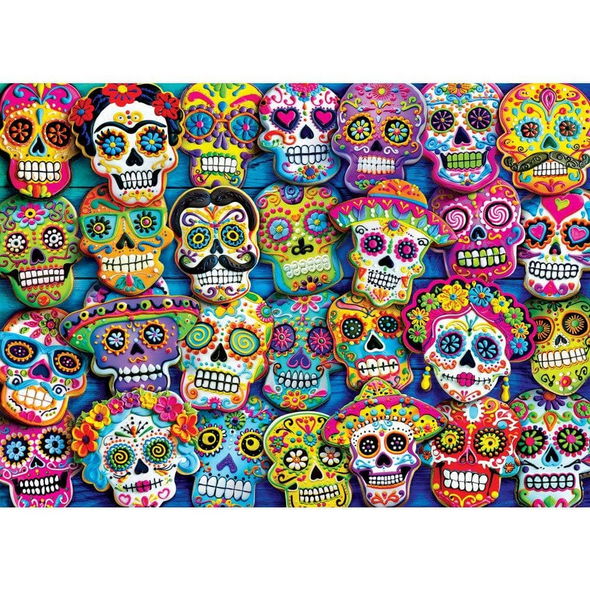 Halloween - Glow in the Dark Sugar Skull Cookies 1000 Piece Puzzle