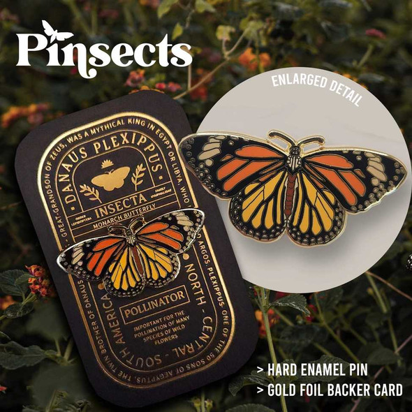  Monarch Butterfly Educational Insect Pin