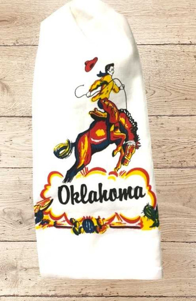  Oklahoma Cowboy Souvenir Towel