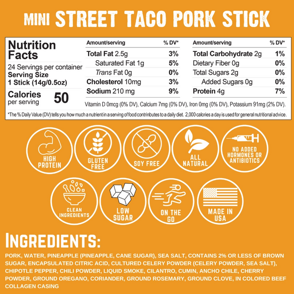 Mini Street Taco Pork Stick