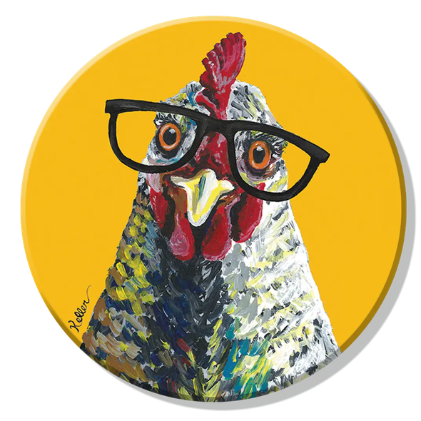 Chicken Glasses Magnet