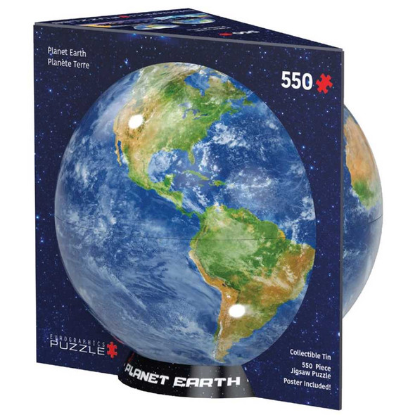  Planet Earth 550 Piece Shaped Tin Puzzle