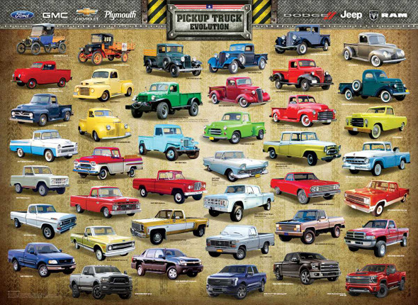 Pickup Truck Evolution 1000 Piece Puzzle
